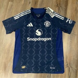 New adidas Manchester United 24/25 Away Authentic Jersey IU1391 Men's L